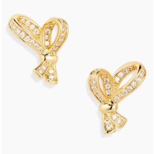 NWT - Kate Spade All Tied Up Pavé Stud Earrings